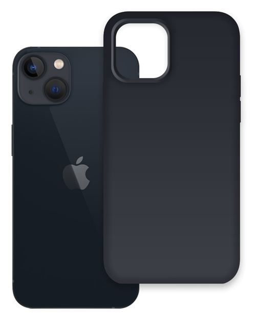Coque en silicone liquide Premium Prodebel - Black for Iphone 13/13 Pro