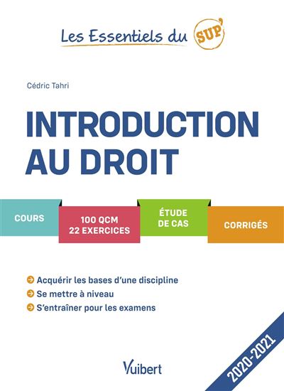 Introduction au droit Les essentiels du sup' 2020-2021