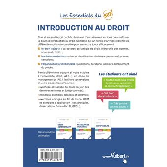 Les Essentiels du Sup : Introduction au droit 2020/2021
