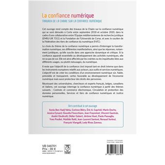 La conficance numerique
