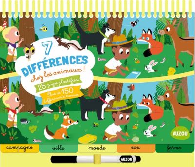 7 differences chez les animaux (coll. bloc-notes)