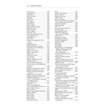 Dictionnaire des relations culturelles franco-allemandes depuis 1945