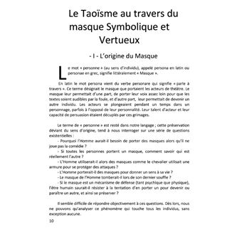 Le masque symbolique