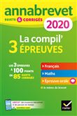 Annales du brevet Annabrevet 2020 La compil' 3 épreuves