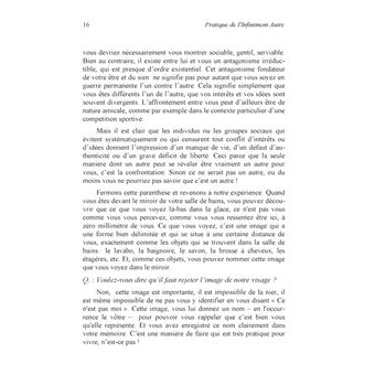 Pratique de l'Infiniment Autre