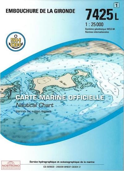 Embouchure de la gironde 1:25 000