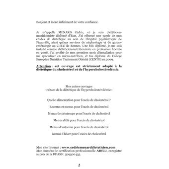 Dictionnaire alimentaire du cholestérol