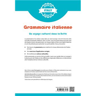 Grammaire italienne - A1/A2