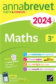 Annales du brevet Annabrevet 2024 Maths 3e