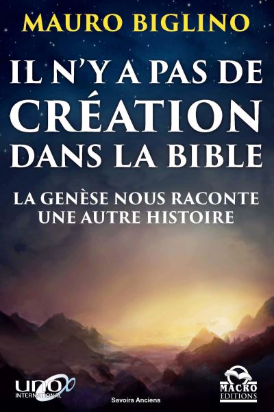 Il n'y a pas de creation dans la bible