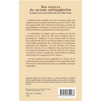 Aux sources du racisme antimaghrébin