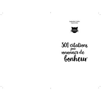 300 citations inspirantes pour ronronner de bonheur