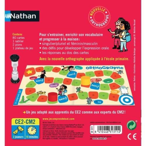 Jeu Amstrad CPC 6128 – Orthographe Écrire Sans Fautes Vol.1 – Cedic Nathan (Bon état)