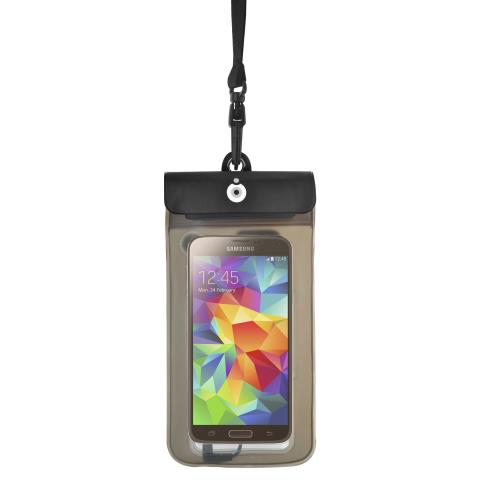 Etui universel BigBen Etanche Taille L Transparent et noir