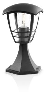 Lampadaire borne, Culot : E27, Lumière blanche et chaude