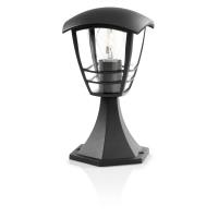 Outsunny Luminaire extérieur solaire lampadaire lanterne classique LED 60  Lm max. dim. 26L x 26l x 177H cm noir - La Poste