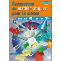 Cédérom PC - Ressources en mathématiques pour la classe, de la 6e à la 3e