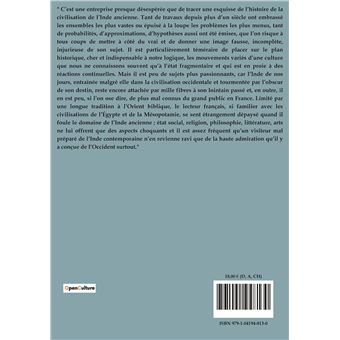 Les anciennes civilisations de l'Inde