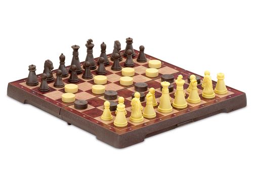 Jeu d'échecs Magnetic Chess And Draughts Small Cayro