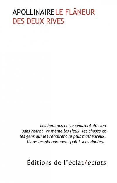 Le flaneur des deux rives