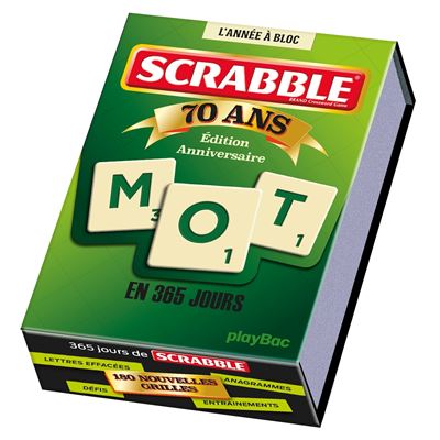 Calendrier 365 jours avec scrabble