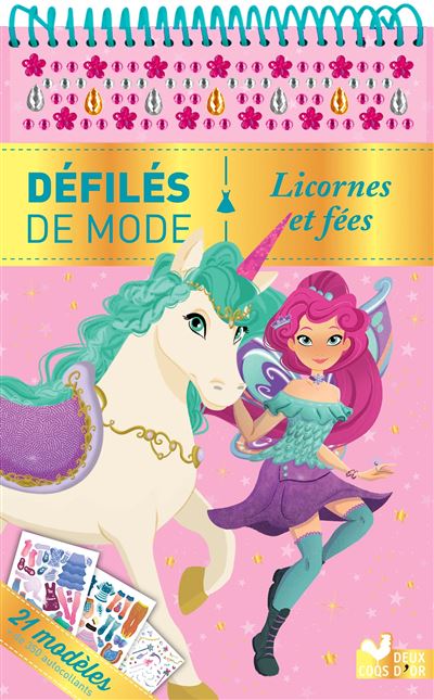Licornes et fées - bloc à spirale - Maria Lia Malandrino - Boîte ou accessoire