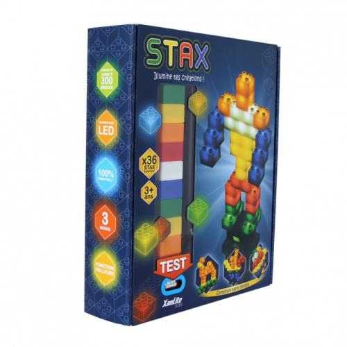 Pack de 36 briques lumineuses Stax Xanlite Kids Grand format