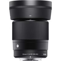 Objectif Hybride Sigma 30mm f/1.4 DC DN Contemporary Noir pour Micro 4/3