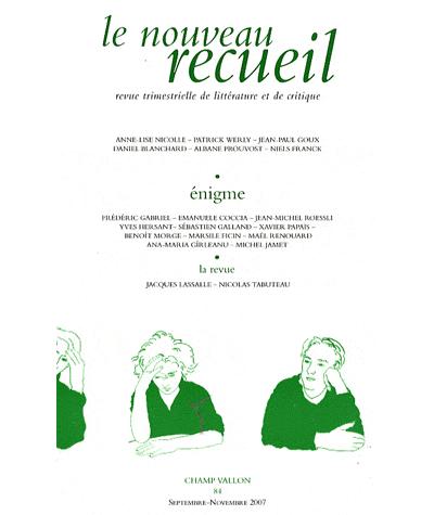 N°84 enigme