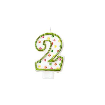 Amscan bougie d'anniversaire 3 - 7Polka Dots,6 cm rouge/blanc - Article et  décoration de fête - Achat & prix