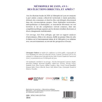 Métropole de Lyon, an I