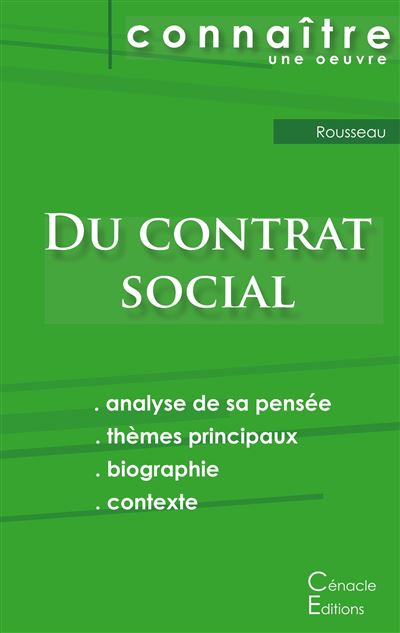 Fiche de lecture Du contrat social de Rousseau