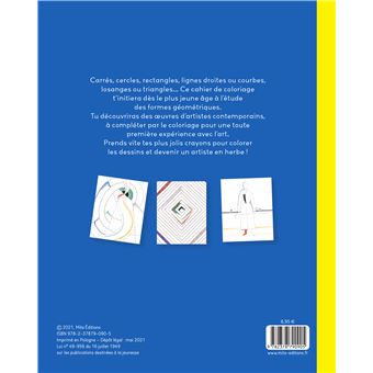 L'art à colorier pour les tout-petits : les formes