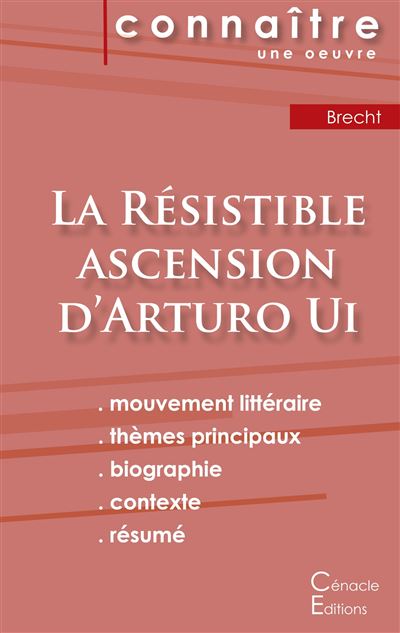 Fiche de lecture La résistible ascension d'Arturo Ui de Bertolt Brecht
