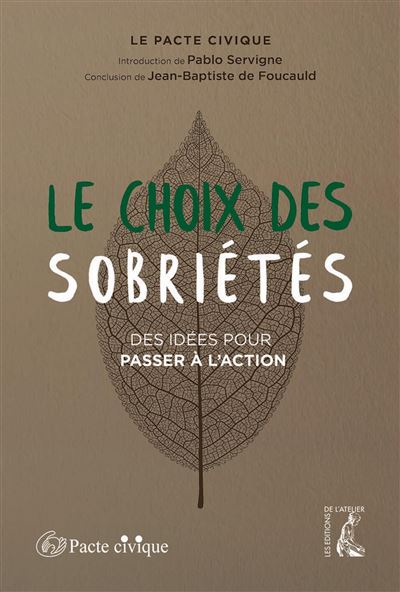 Le choix des Sobriétés - Pablo Sevigne - broché