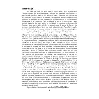 Diapasons, Kinésiologie et Acupuncture Traditionnelle Chinoise