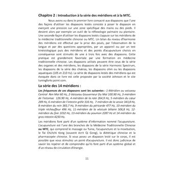 Diapasons, Kinésiologie et Acupuncture Traditionnelle Chinoise