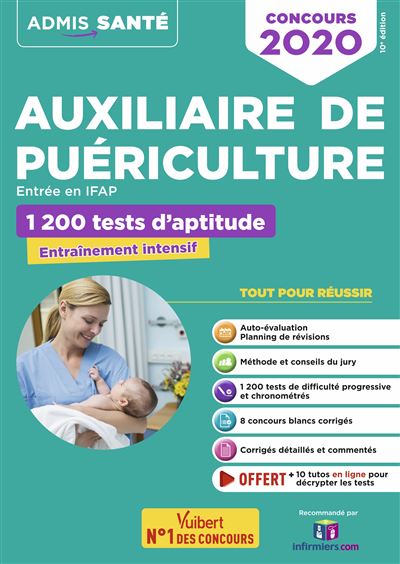 Concours Auxiliaire de puériculture, Entrée en IFAP, 1200 tests d'aptitude