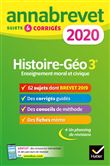 Annales du brevet Annabrevet 2020 Histoire Géographie EMC 3e