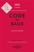 Code des baux 2020, Annoté et commenté - 31e ed.