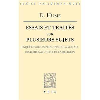 Essais et traités sur plusieurs sujets IV