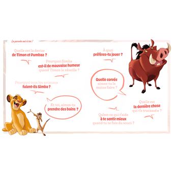 LE ROI LION - Les Contes du bonheur - J'oublie mes soucis - Disney