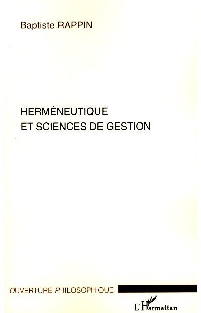 Herméneutique et sciences de gestion