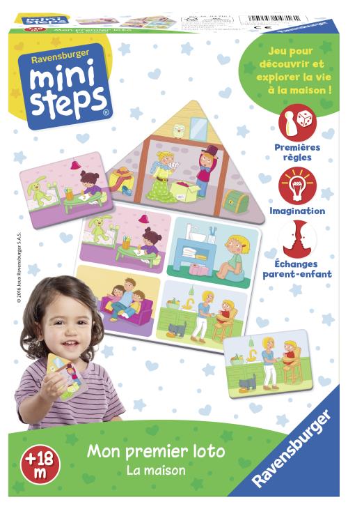 Jeu Éducatif Mon Premier Loto La Maison Ravensburger Mini Steps