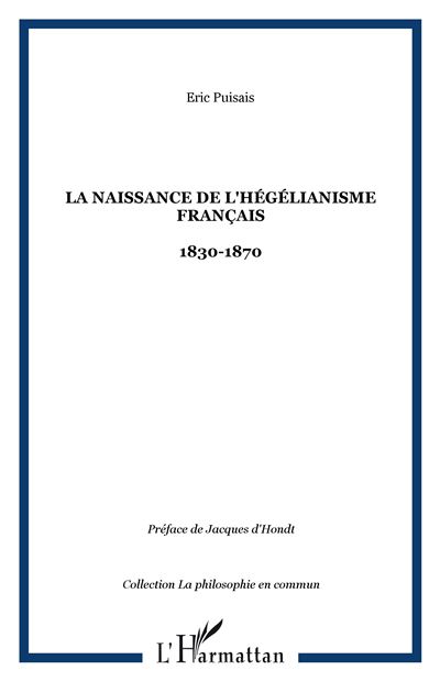 La naissance de l'hégelianisme français