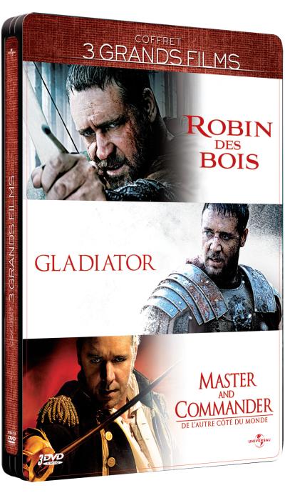 Robin des Bois - Gladiator - Master and Commander, de l'autre côté du Monde - Coffret