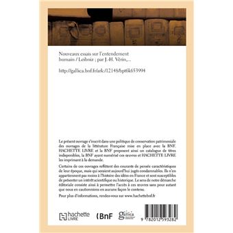 Nouveaux essais sur l'entendement humain (Éd.1886)