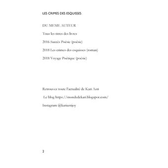 Les crimes des esquisses