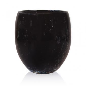 Bougie verre soufflé perle noire 720 Gr