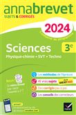 Annales du brevet Annabrevet 2024 Sciences (Physique-chimie, SVT, Technologie) 3e